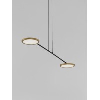 9695253 Висечка светилка 19,39W Лед 3000К 1881Лм SCOPE црна златна NOVA LUCE